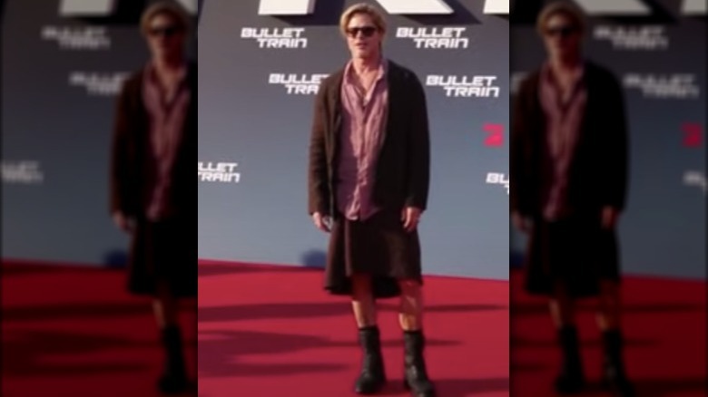 Brad Pitt at Bullet Train screening
