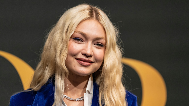 Gigi Hadid smiles