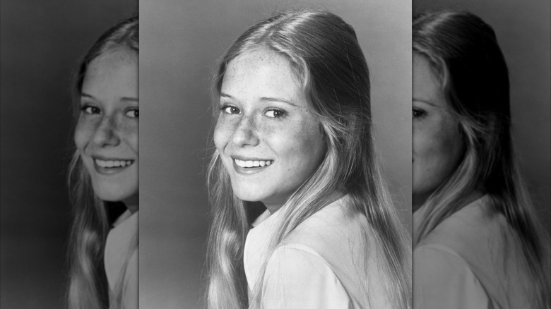 Eve Plumb smiling