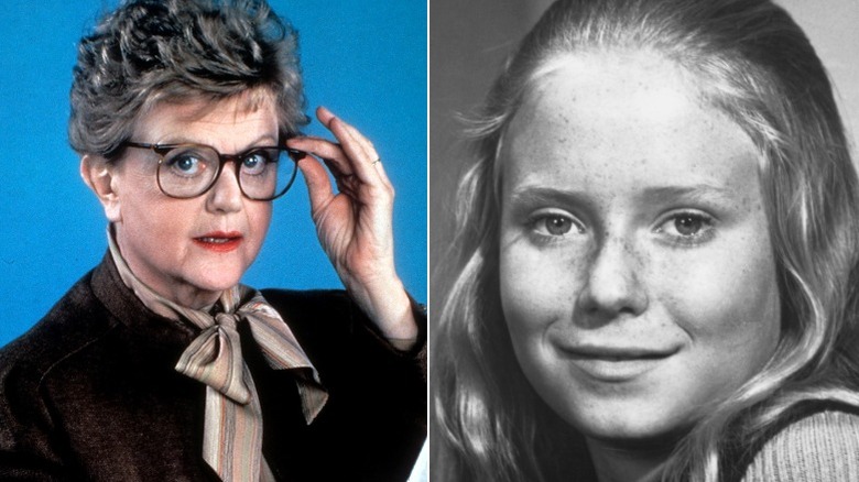 Angela Lansbury posing as Jessica Fletcher
