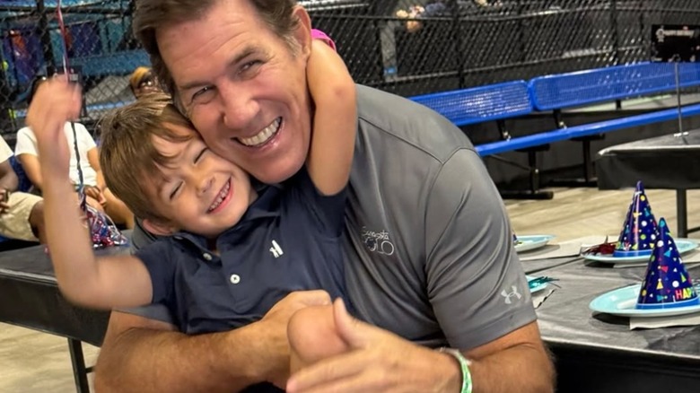 Thomas Ravenel laughing with his son in 2025