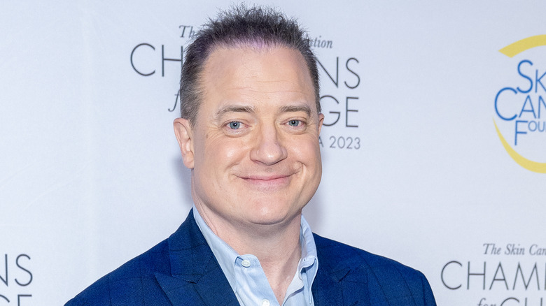 Brendan Fraser on the red carpet. 