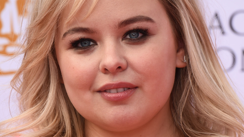 Nicola Coughlan poses on the red carpet