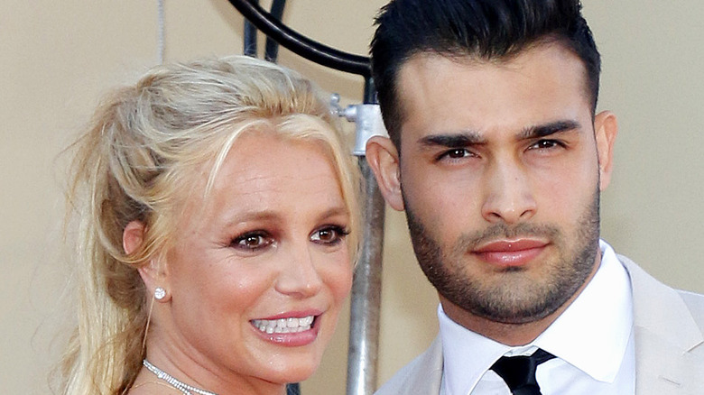 Britney Spears and Sam Asghari on the red carpet 