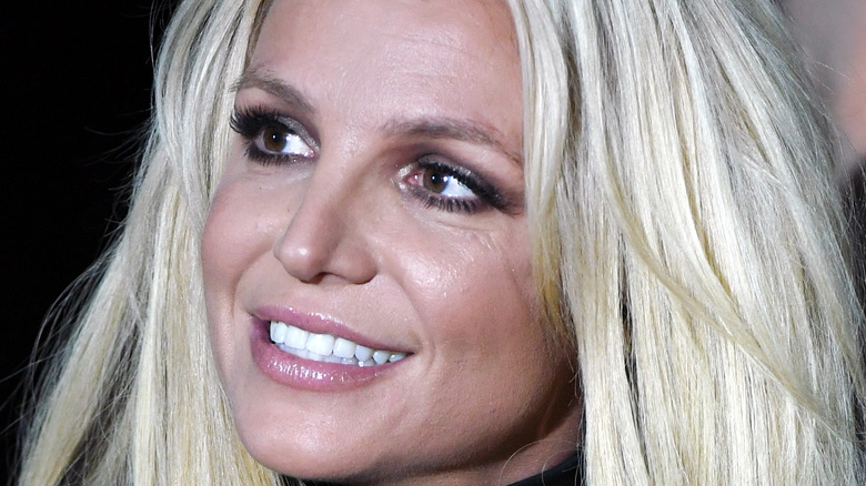 Britney Spears smiling at event