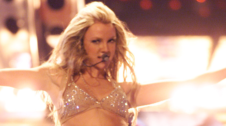 Britney Spears performing at VMAs