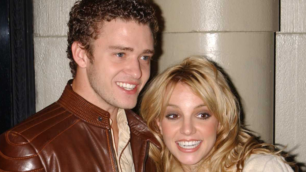 Justin Timberlake and Britney Spears smiling