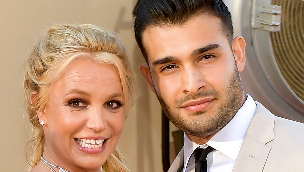 Britney Spears and Sam Asghari on the red carpet