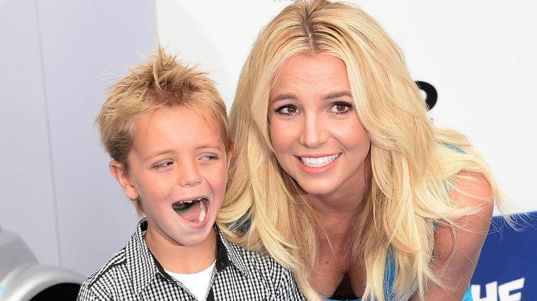 Jayden James and Britney Spears on the red carpet