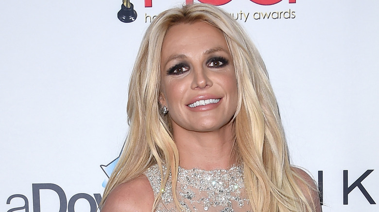 Britney Spears smiling at event