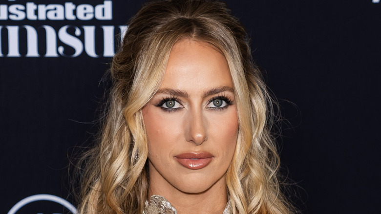 Brittany Mahomes posing with a neutral expression