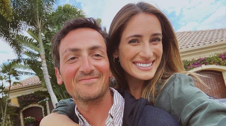 Jessica Springsteen and Lorenzo de Luca smiling