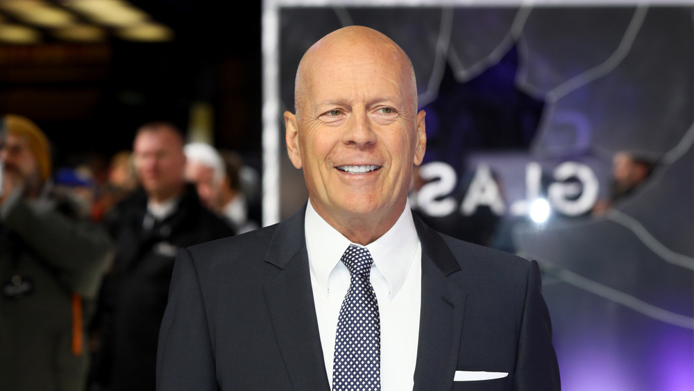 Bruce Willis at Glass premier