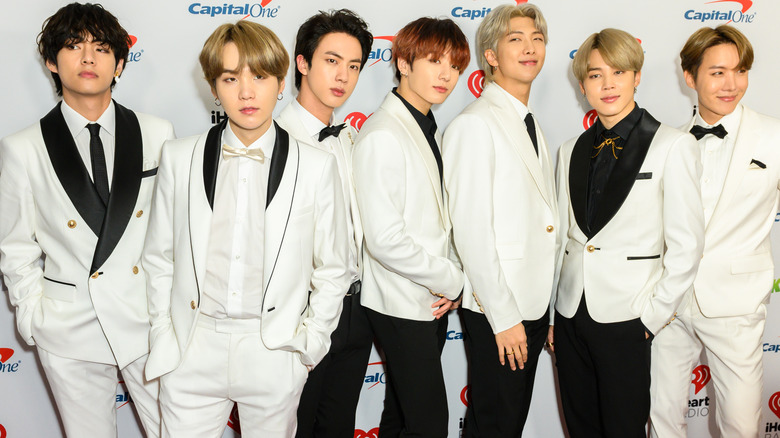 BTS in white suits