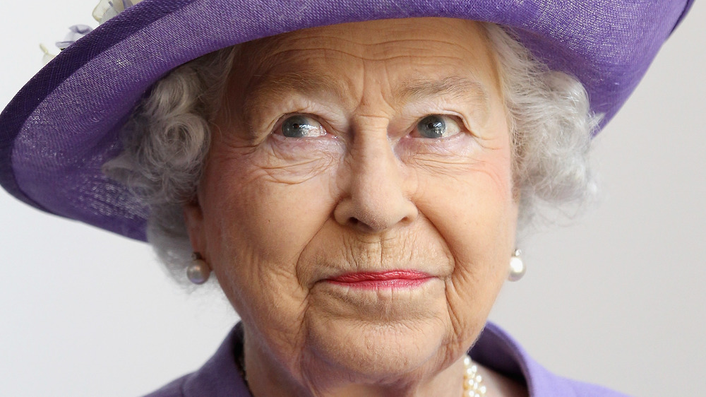 Queen Elizabeth at a ceremonial event