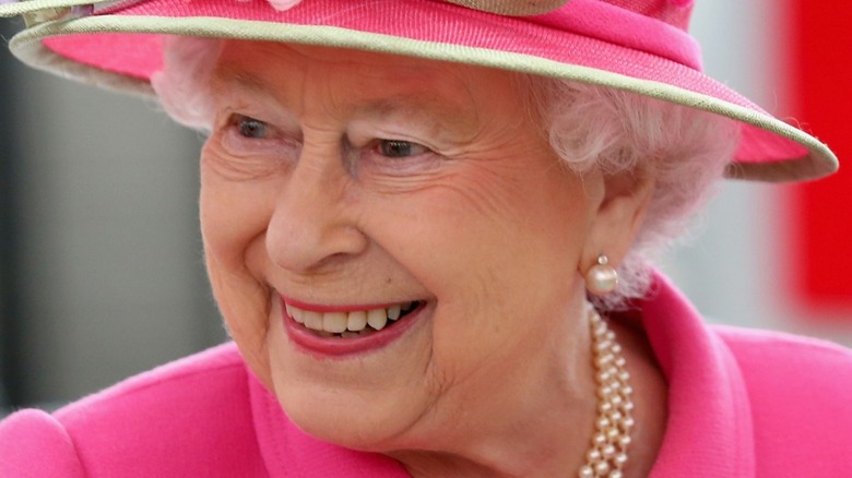 Queen Elizabeth smiling 