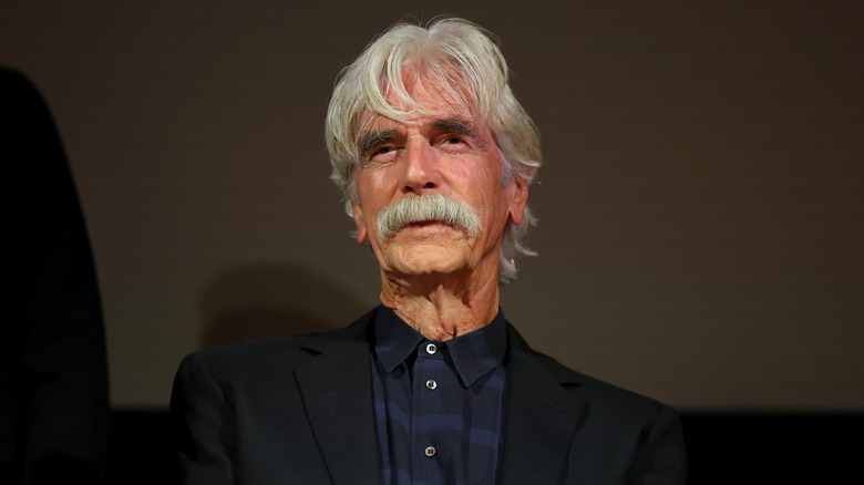 Sam Elliott speaks onstage during the "Landman" S2 SAG Event in LA at Autry Museum of the American West on February 12, 2026 in Los Angeles, California.