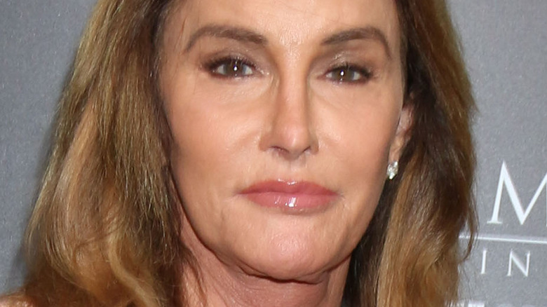 Caitlyn Jenner beige dress