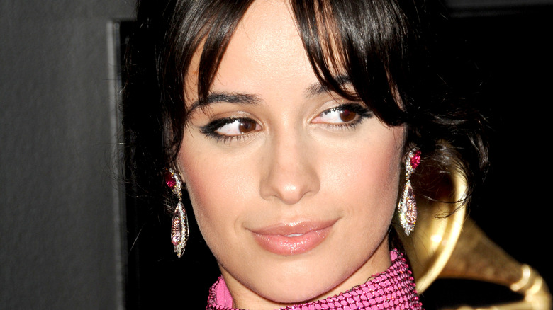 Camila Cabello with curtain bangs