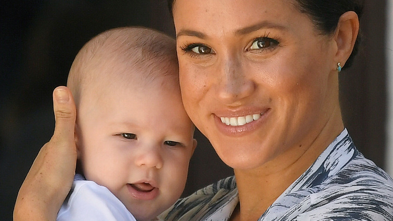 Meghan Markle holding Archie