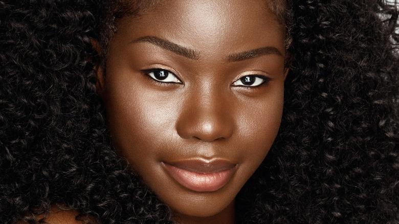 woman with glowing skin