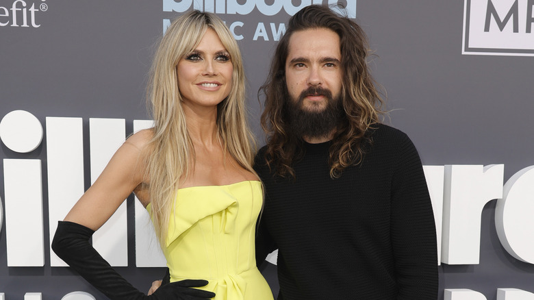 Heidi Klum and Tom Kaulitz smiling