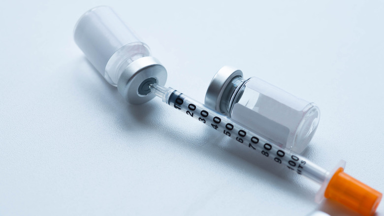 botox injection and needle