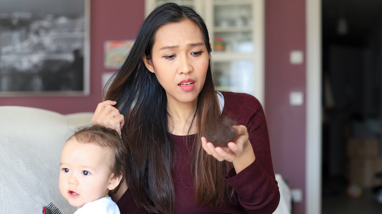 Postpartum hair loss