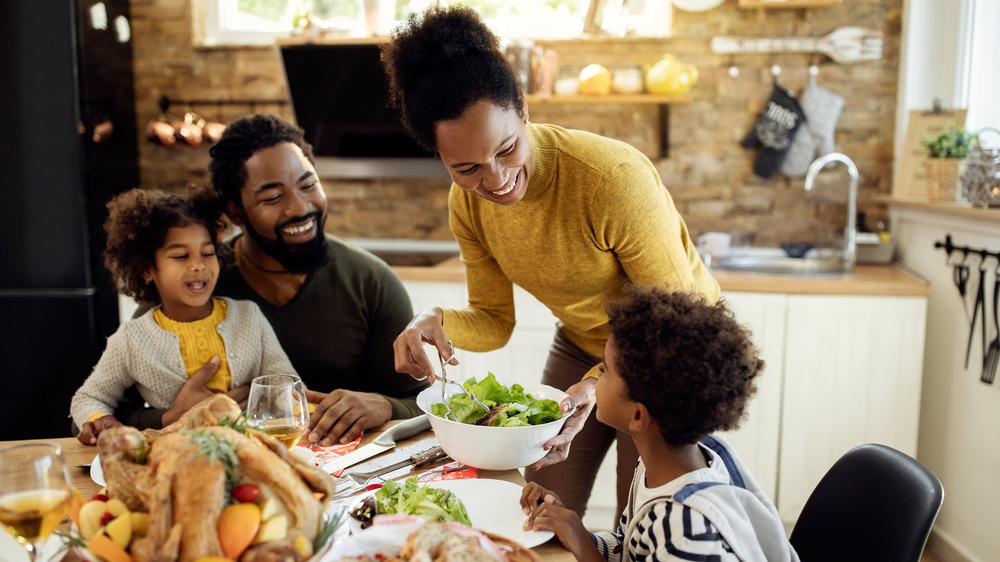 Small family Thanksgiving