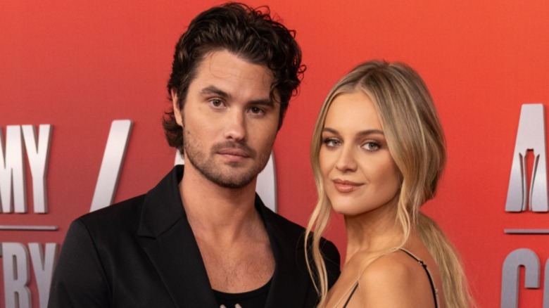Chase Stokes and Chelsea Ballerini attend the 60th Academy of Country Music Awards in Frisco, TX (2025)