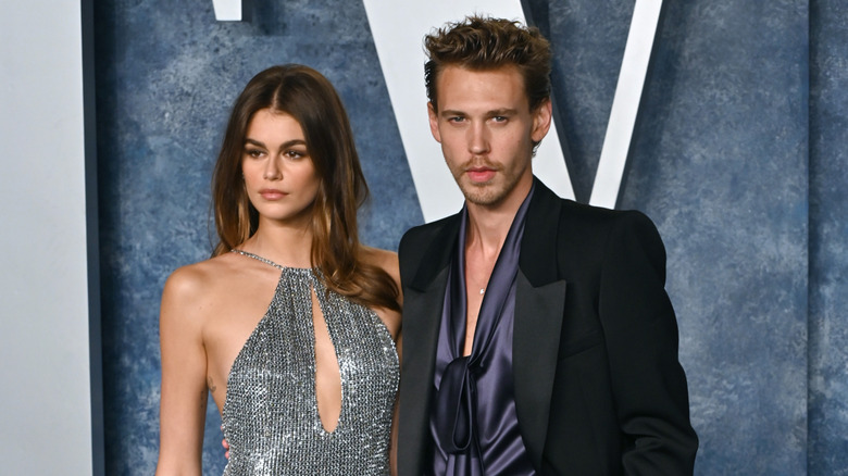 Kaia Gerber and Austin Butler at a Vanity Fair event