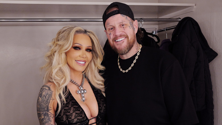 Jelly Roll and Bunnie Xo smiling together
