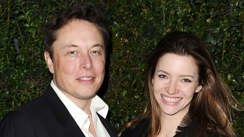 Elon Musk and Talulah Riley in March 2014