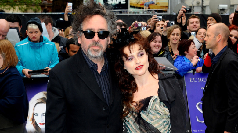Tim Burton and Helena Bonham-Carter attend "Dark Shadows" European premiere 2012