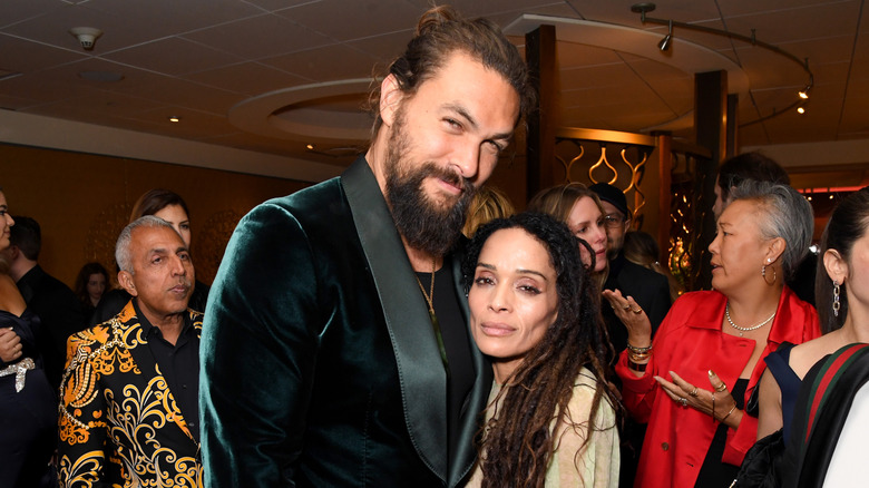 Jason Momoa and Lisa Bonet attend HBO's Official 2020 Golden Globe Awards After Party 2020