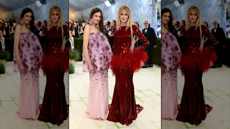 Sunday Rose smiles with her mom Nicole Kidman at the Met Gala.
