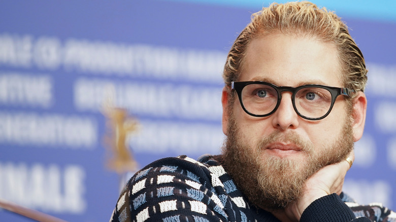 Jonah Hill attends a "Mid90s" press conference