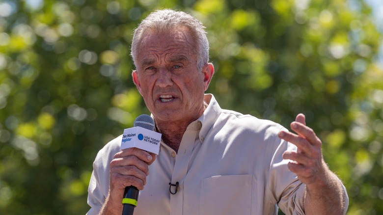 Robert F. Kenney Jr. giving a speech