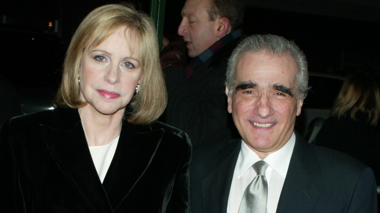 Helen Morris and Martin Scorsese posing for a photo
