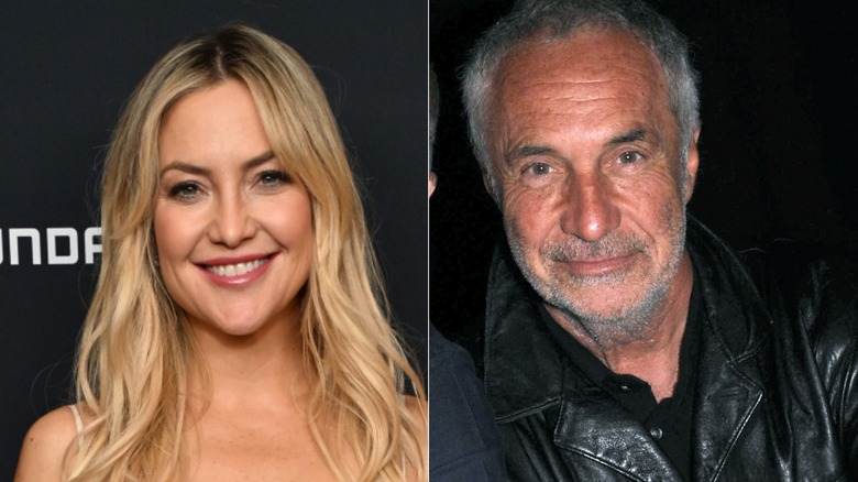 Split image of Kate Hudson and father Bill Hudson
