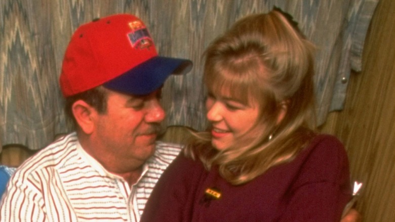 Wilbur C. Rimes and daughter LeAnn Rimes embracing