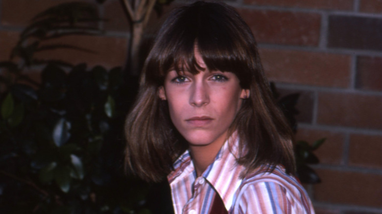 Jamie Lee Curtis staring