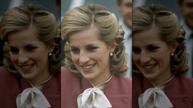 Princess Diana  smiling
