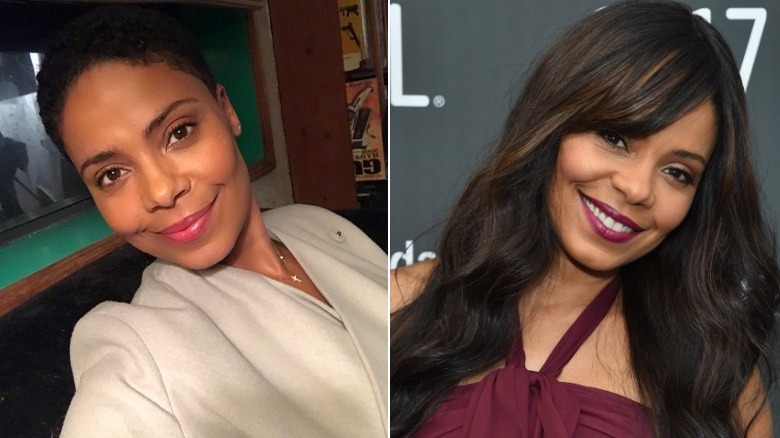 Sanaa Lathan before and after natural hair