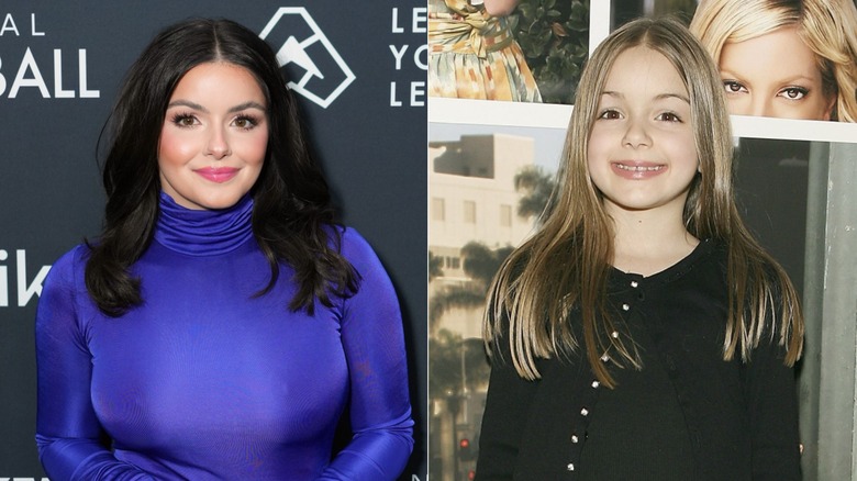 Ariel Winter with dark hair and Ariel Winter with blonde hair
