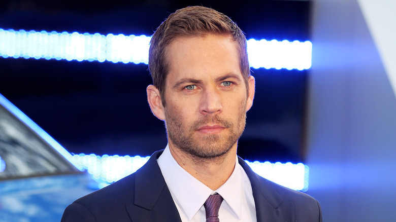 Closeup of Paul Walker posing