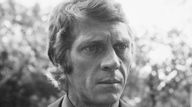Steve McQueen on set