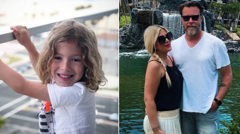 Tori Spelling and Dean McDermott and son