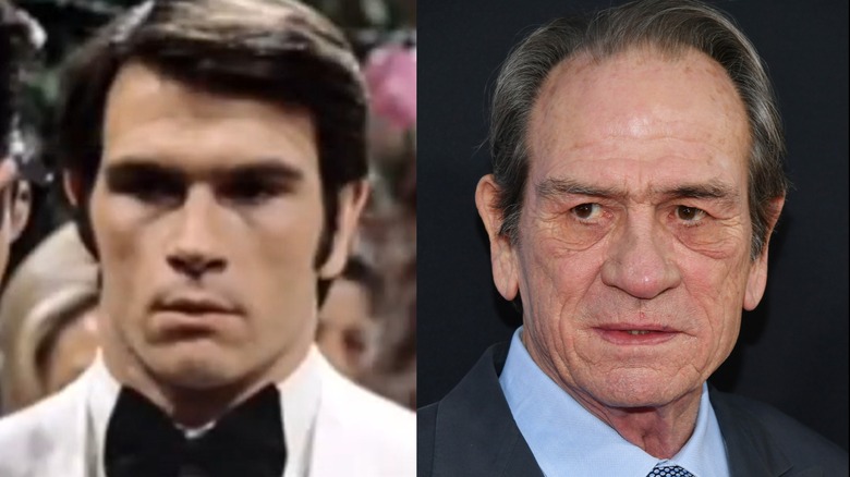 Tommy Lee Jones acting on One Life to Live and Tommy Lee Jones glowering