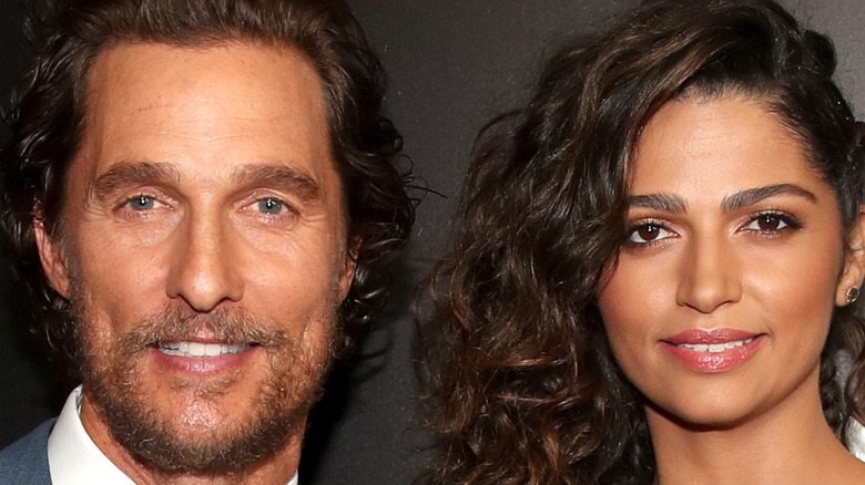 Matthew McConaughey and Camila Alves smiling